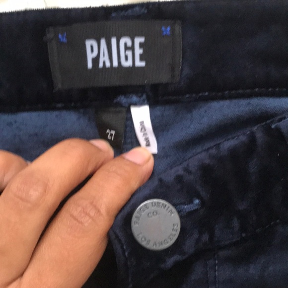 PAIGE Verdugo Ultra Skinny Velvet Pants - Picture 3 of 8